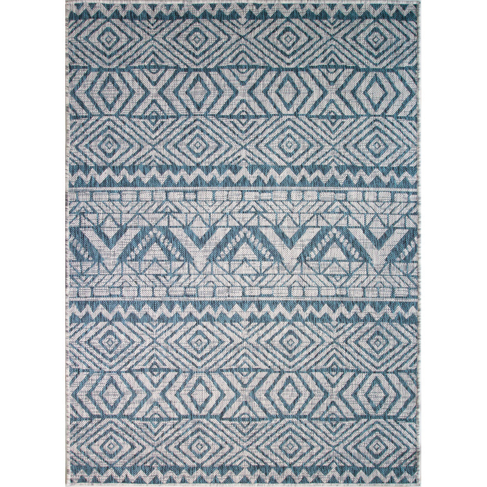 Blue Flatweave Outdoor Rug Living Room Rugs Kukoon Rugs Online