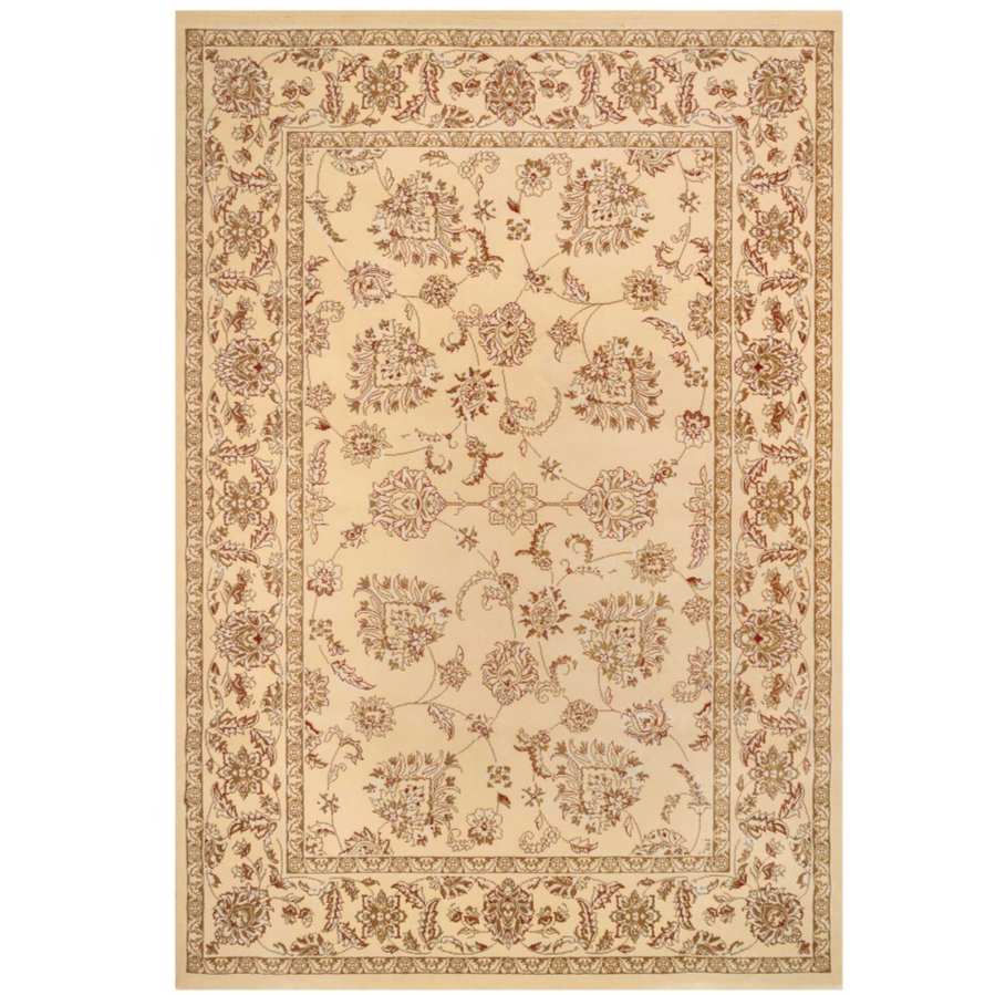 Traditional Cream Motif Bordered Rug Dana Living Room Rugs Kukoon