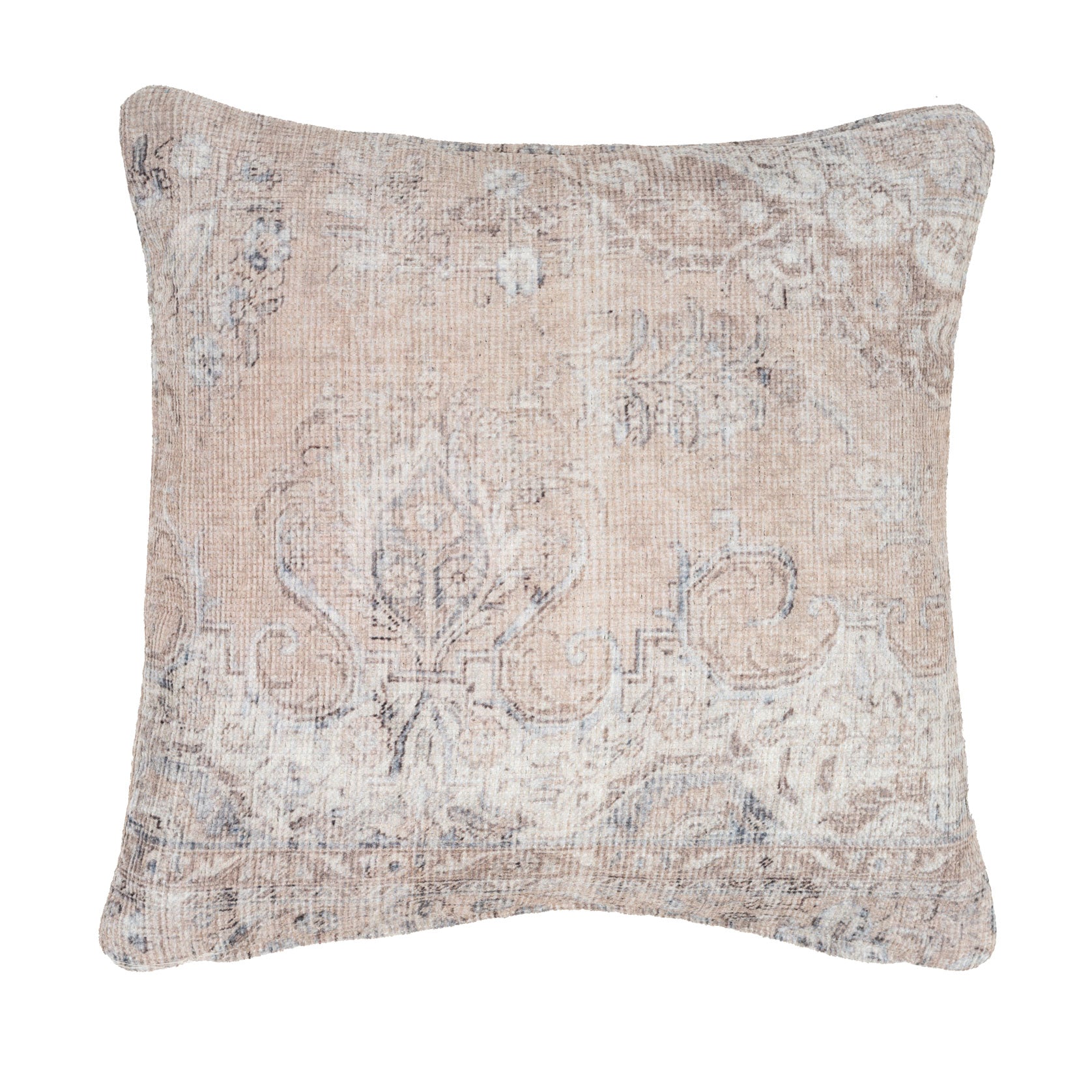 Distressed Beige Cushion Cover Renuu by Kukoon Kukoon Rugs Online