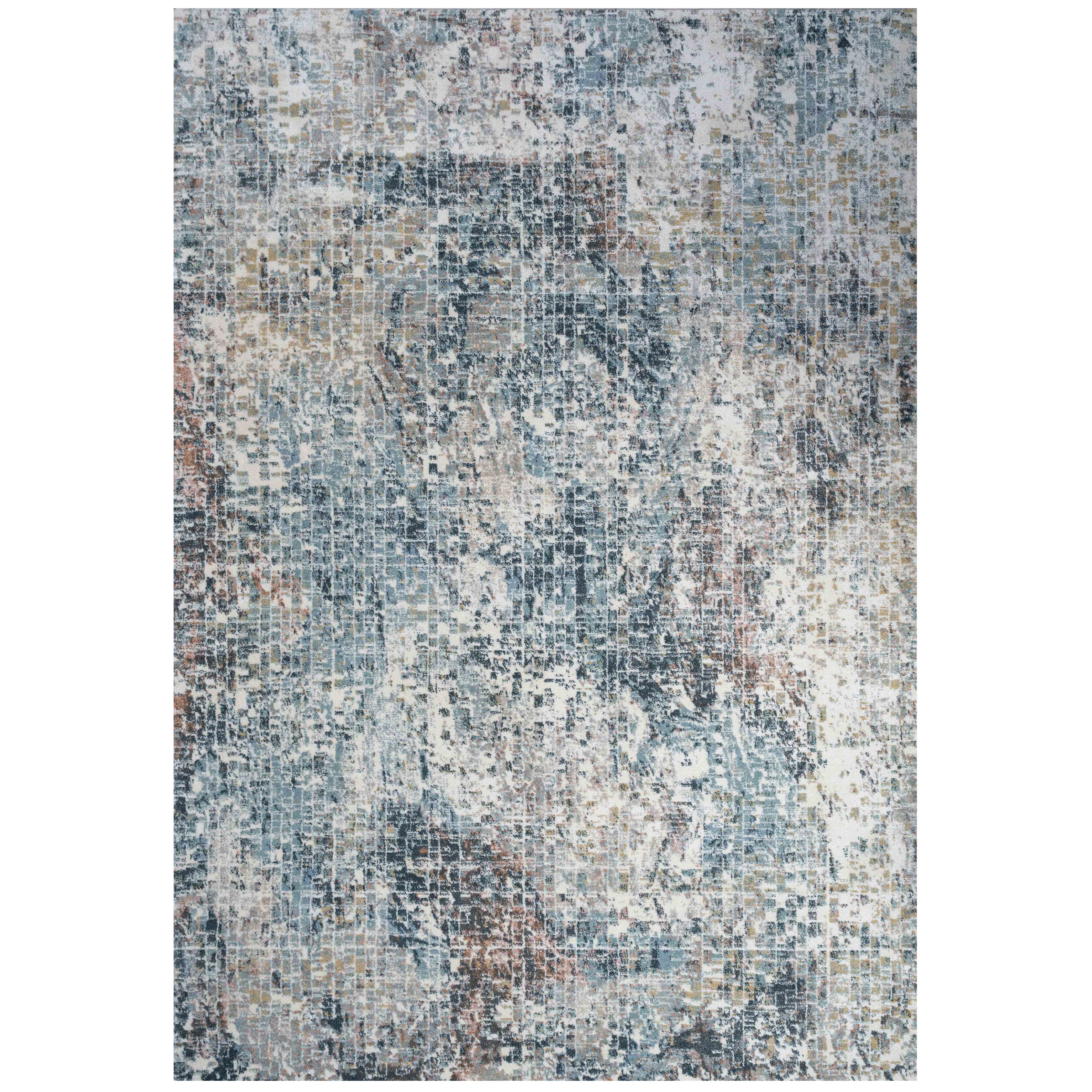 Soft Modern Blue Distressed Abstract Bedroom Rugs - Minuet |Living Room  Rugs | Kukoon Rugs Online