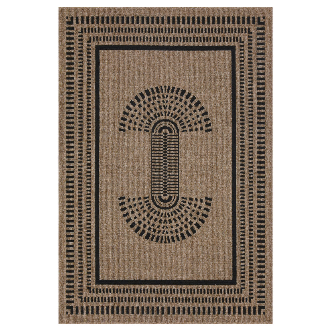 Jute Tone Aztec Outdoor Rug - Prele