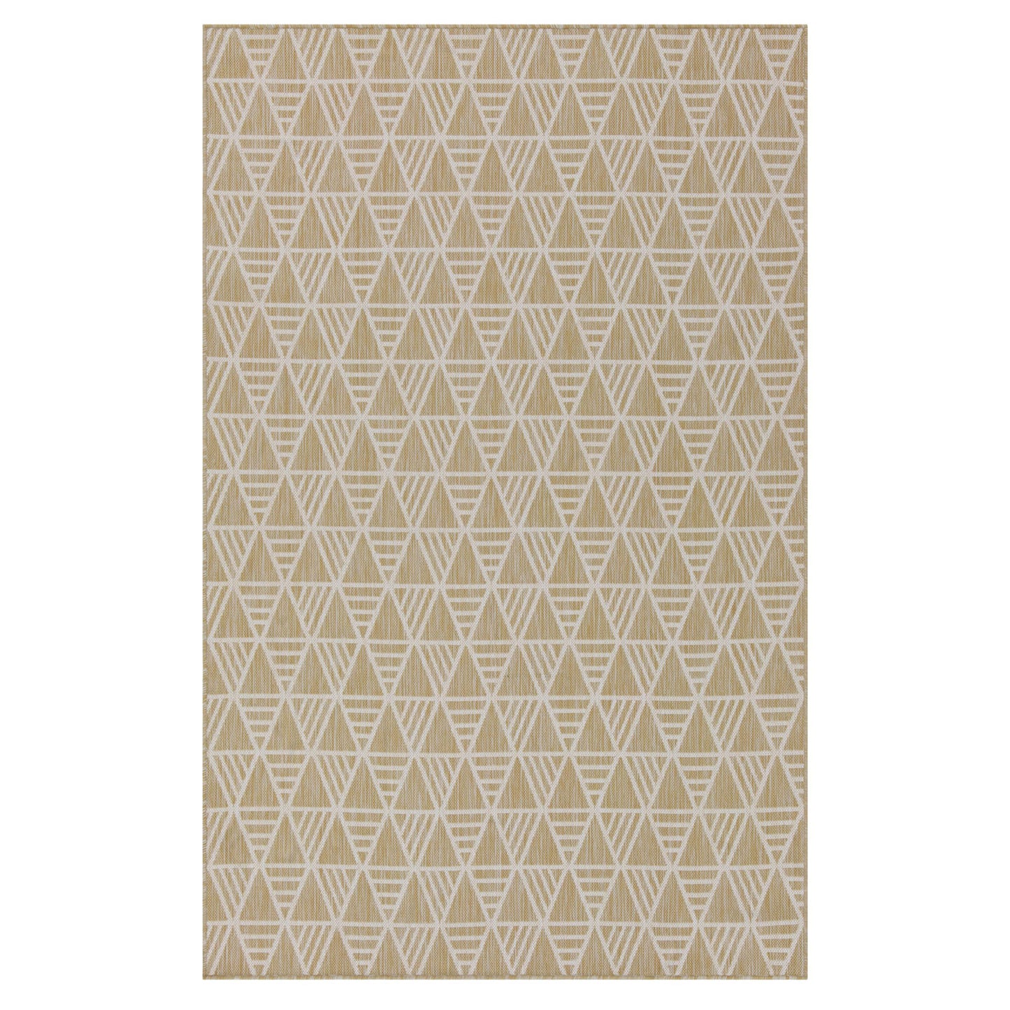 Cream Geometric Outdoor Rug - Banyan