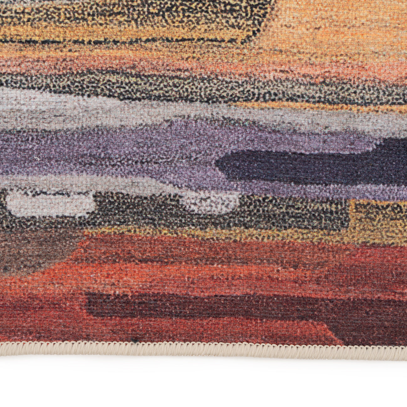 Washable Vibrant Abstract Rug - Blur