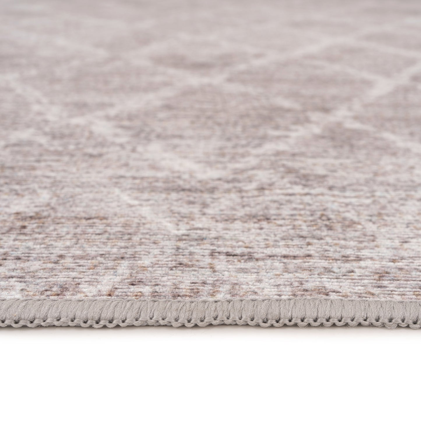 Washable Greige Berber Runner - Brindle