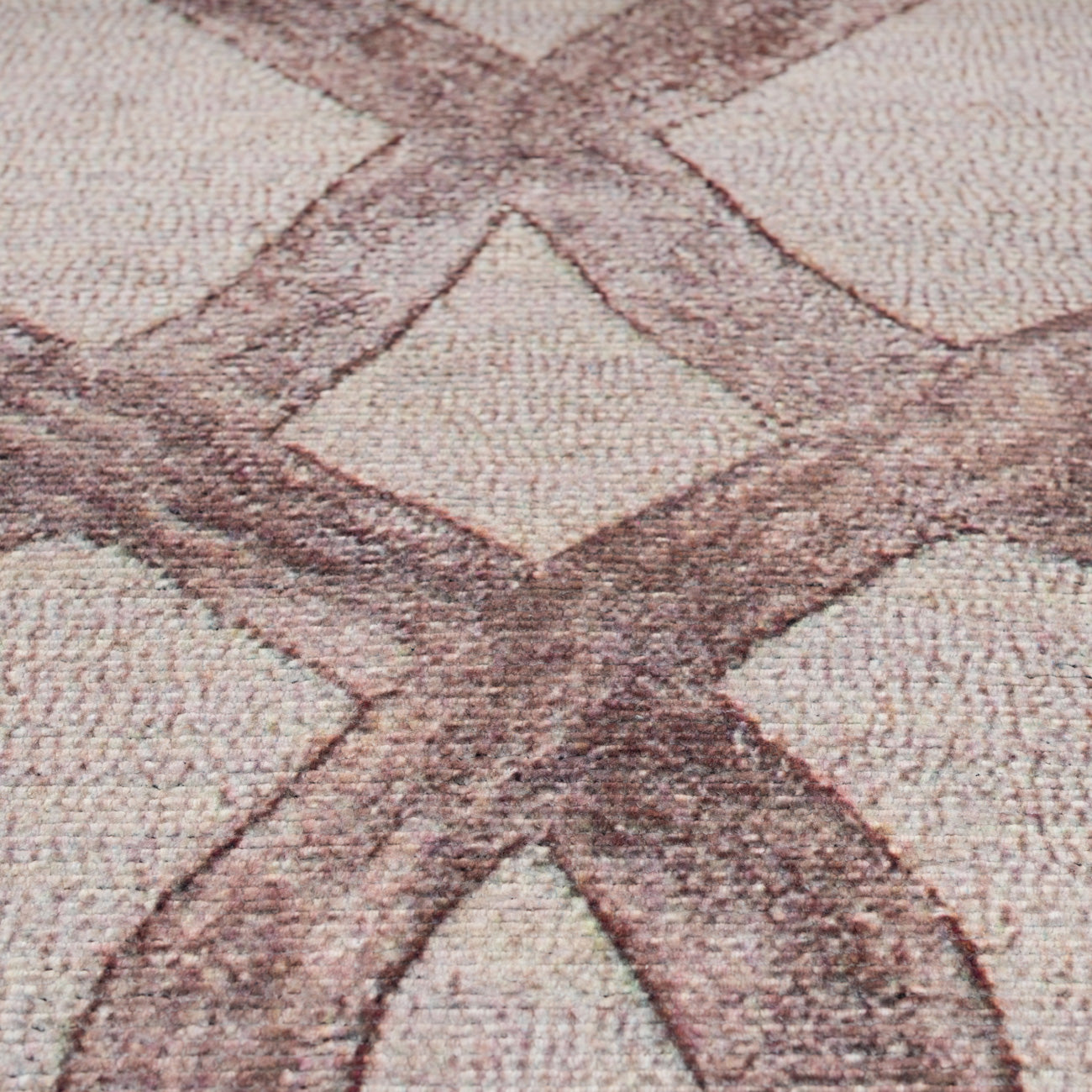 Washable Neutral Geometric Rug - Burrow