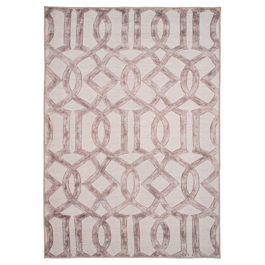 Washable Neutral Geometric Rug - Burrow