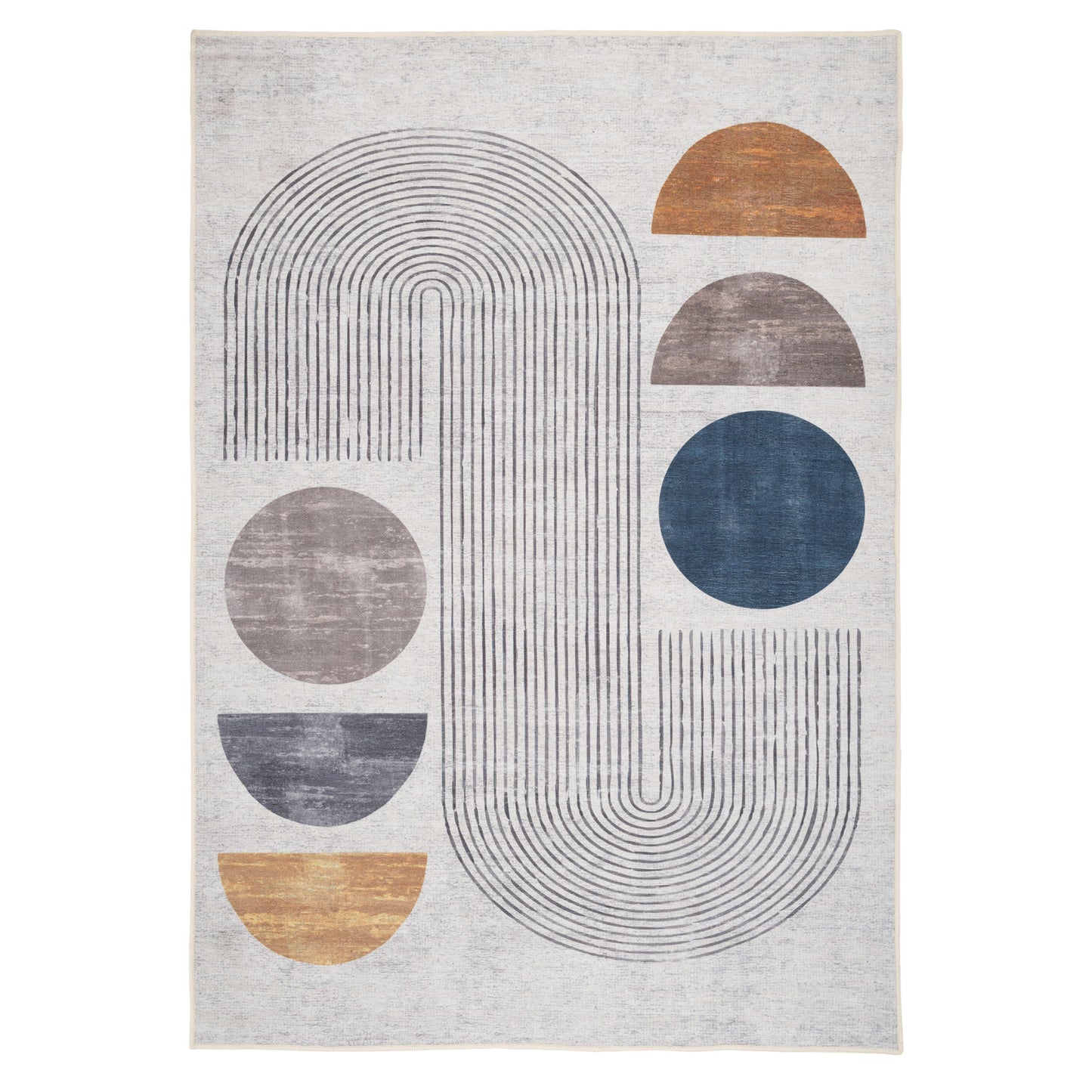 Washable Modern Wabi-Sabi Rug - Orb