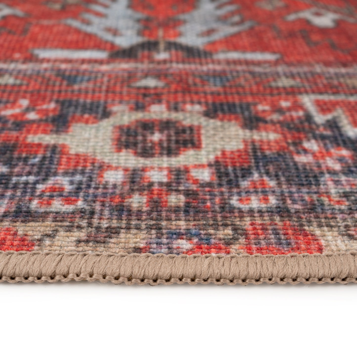 Washable Red Kazak Style Rug - Rudd