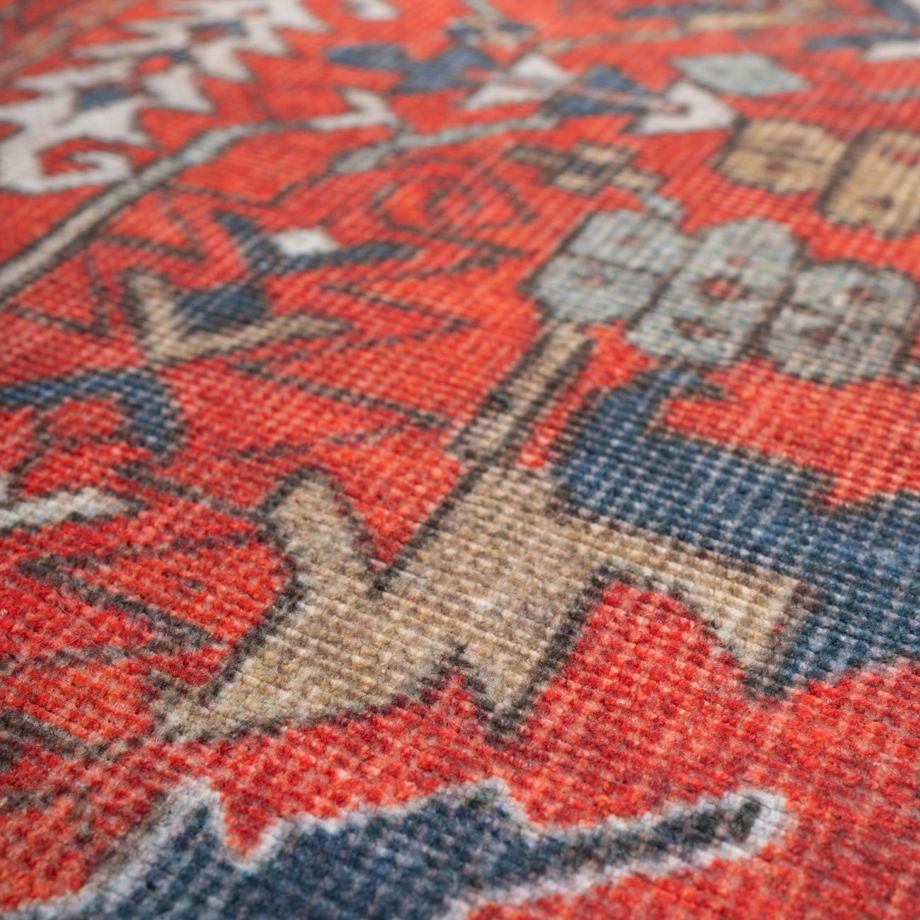 Washable Red Kazak Style Rug - Rudd