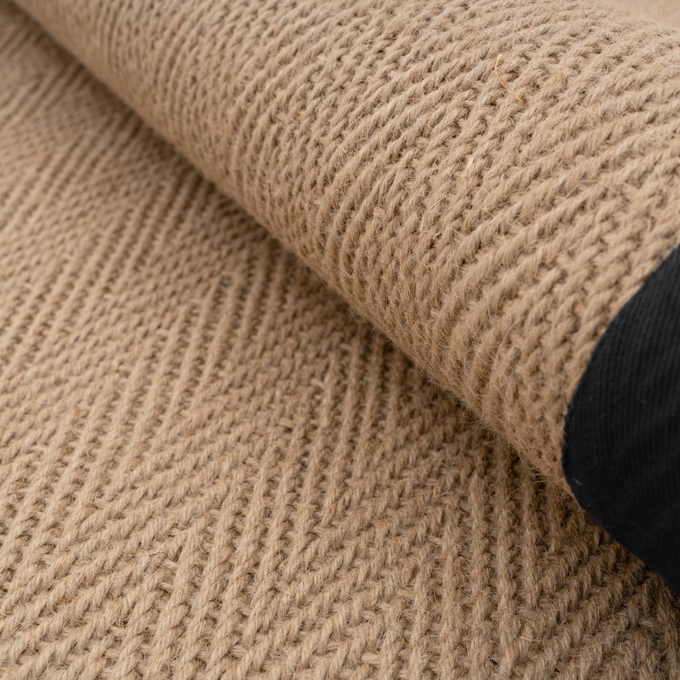 Black Border Jute Rug - Juliette Black