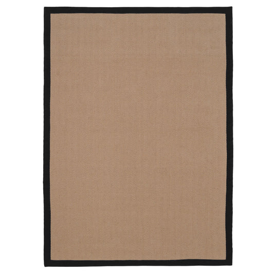 Black Border Jute Rug - Juliette Black