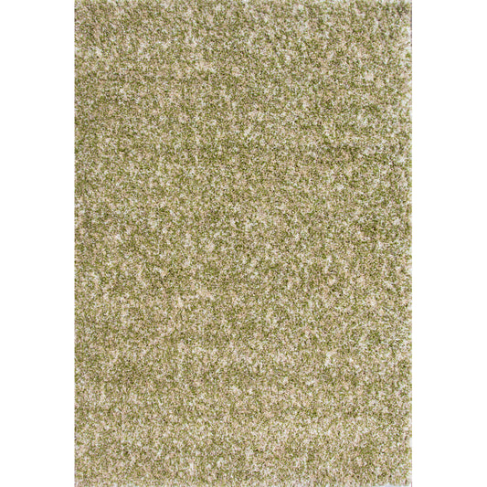 Mottled Mossy Fern Green Shaggy Rug