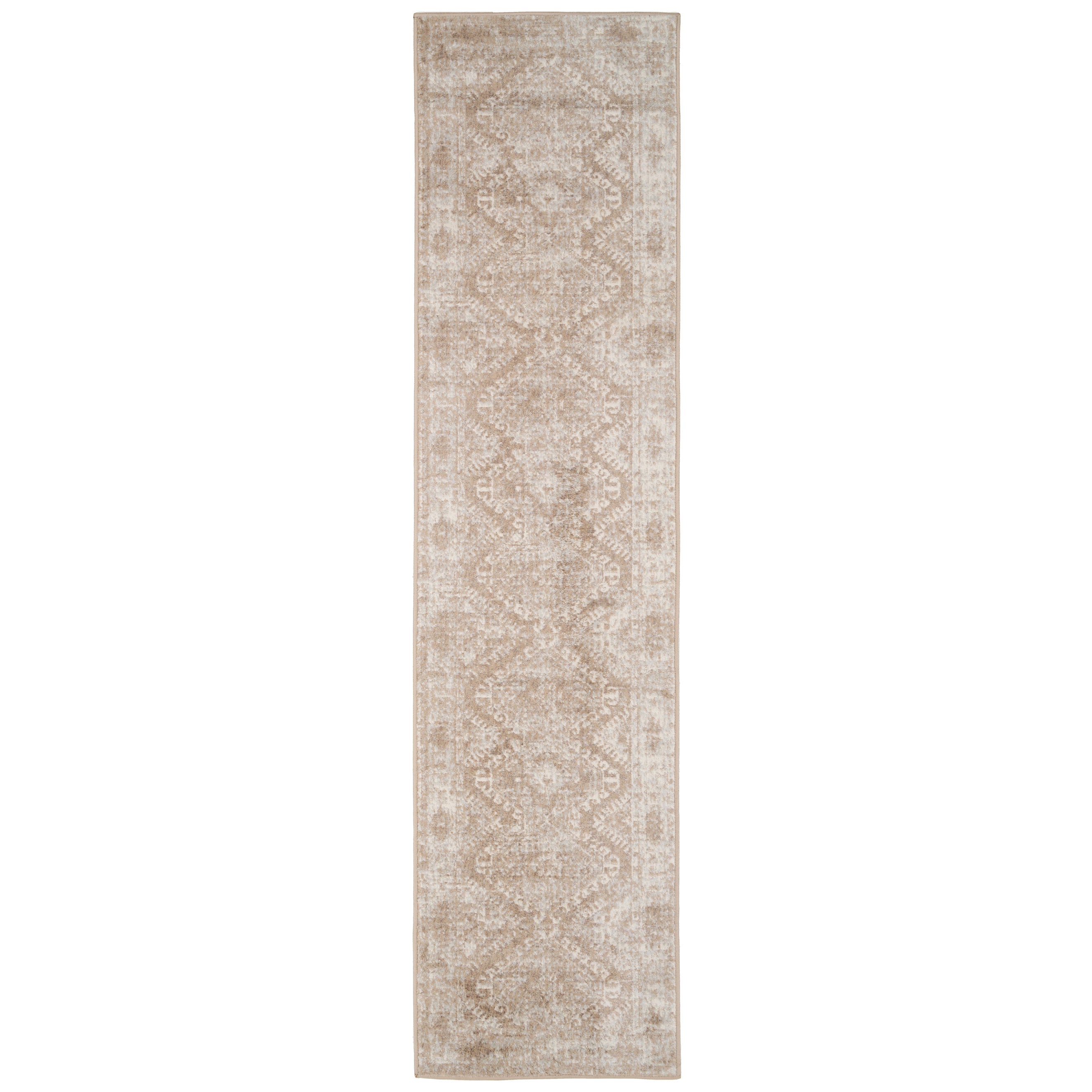 Beige Aztec Runner Rug | Runner Rugs | Kukoon Rugs Online