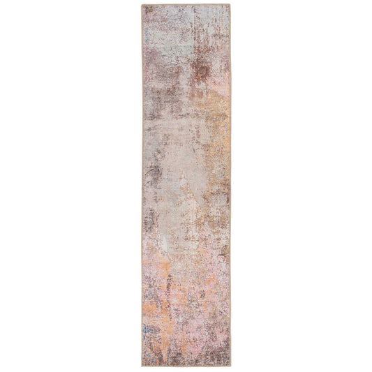 Washable Distressed Multicolour Runner - Carrie