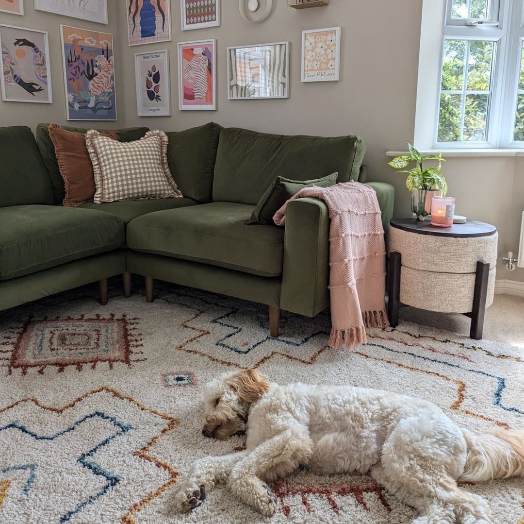 Super Soft Aztec Berber Shaggy Rug - Mallory