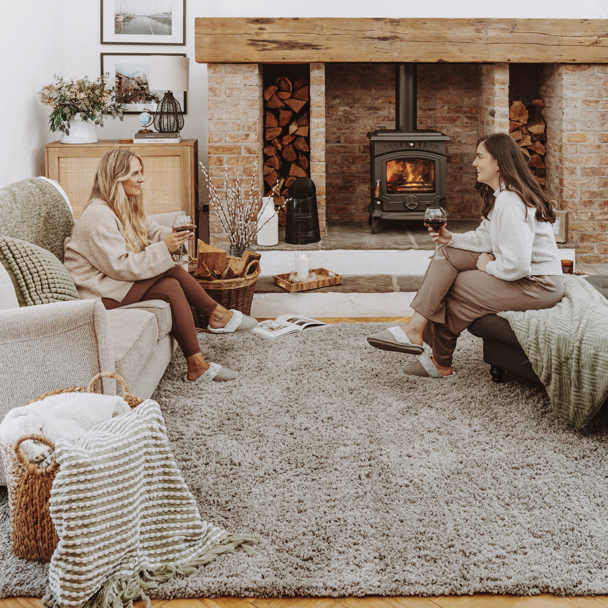 Super Soft Luxury Silver Shaggy Rug