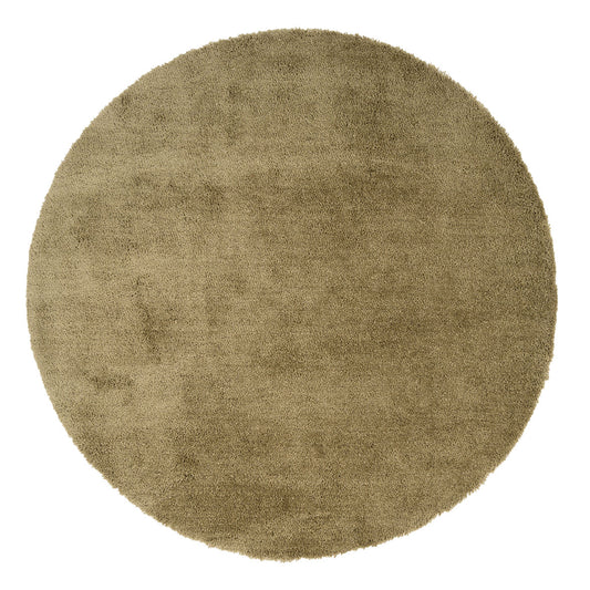 Premium Sage Green Shaggy Circle Rug - Sage