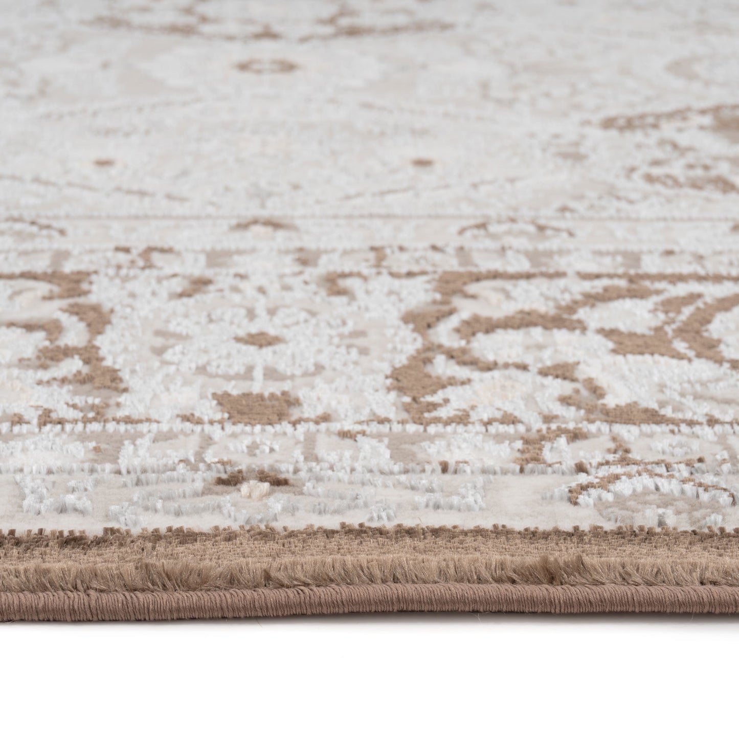 Elegant Tapestry Beige Rug - Ishana