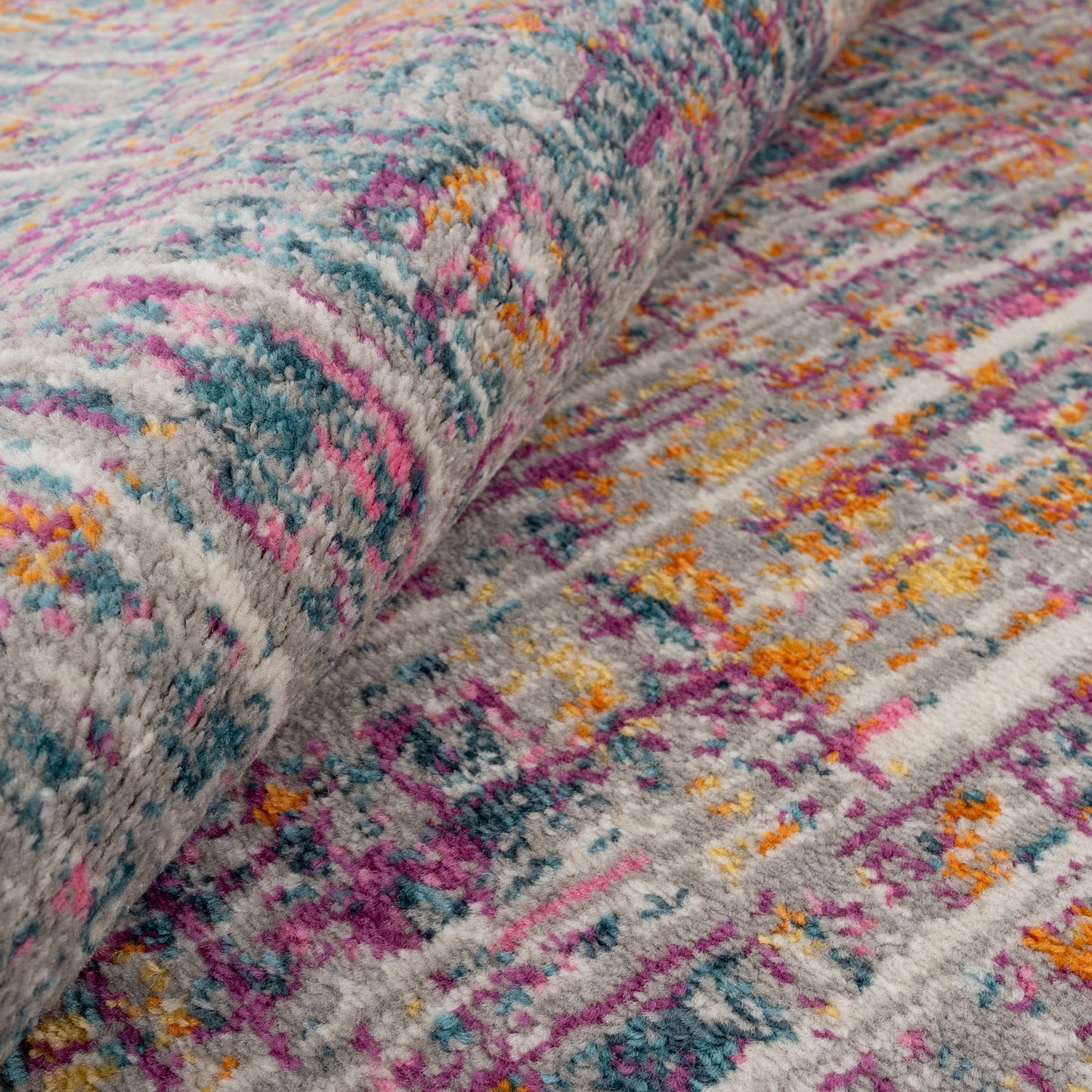 Colourful Tweed Effect Rug - Viva