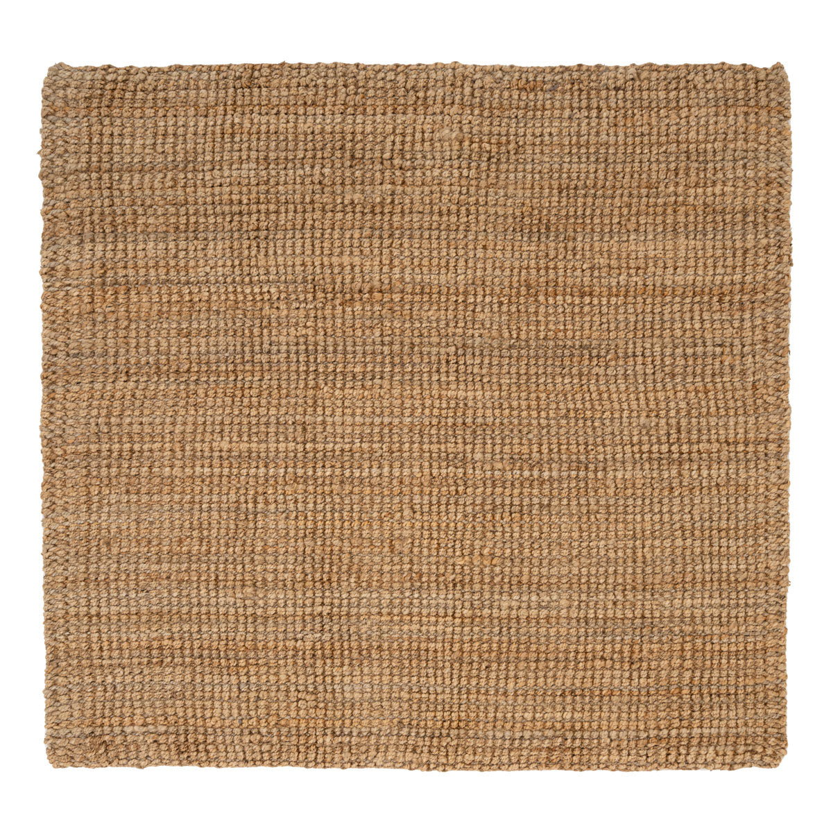 Natural Woven Square Rug - Braided