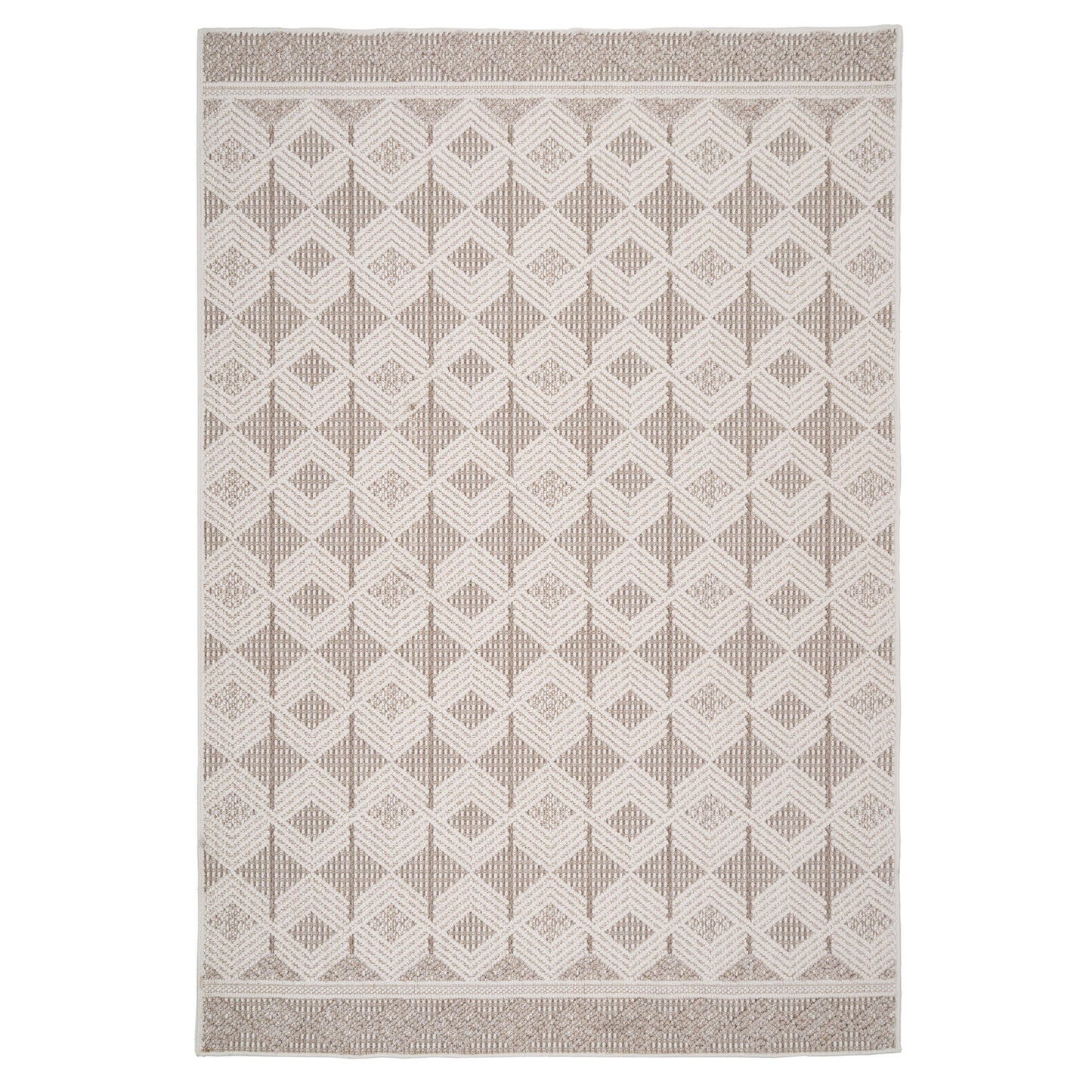 Beige Tribal Motif Rug - Armo