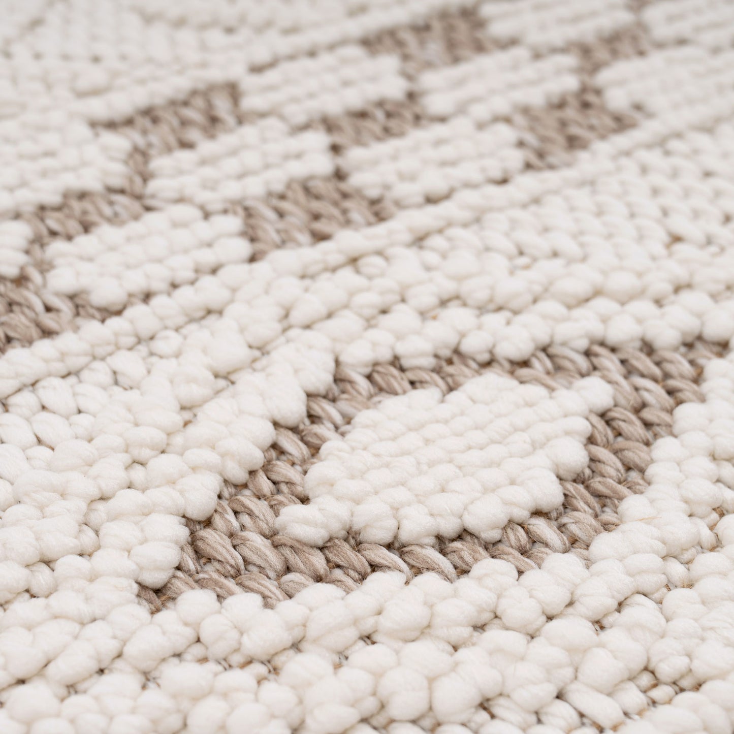 Cream Beige Boho Rug - Sachi