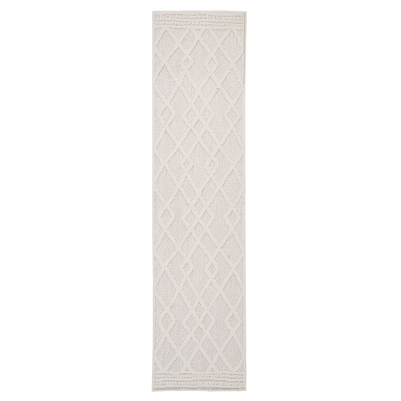 Cream Loop Pile Runner Rug - Willow | Runner Rugs | Kukoon Rugs Online