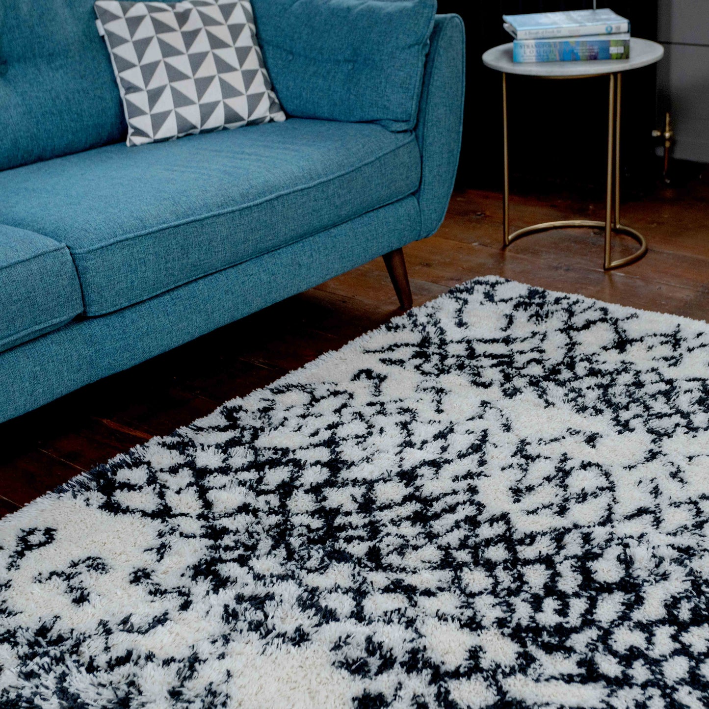 Soft Berber Moroccan Distressed Shaggy Bedroom Rugs - Denali