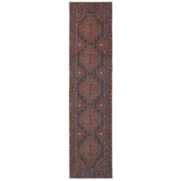 WashableDistressedMulticolourRunnerRug-Caris