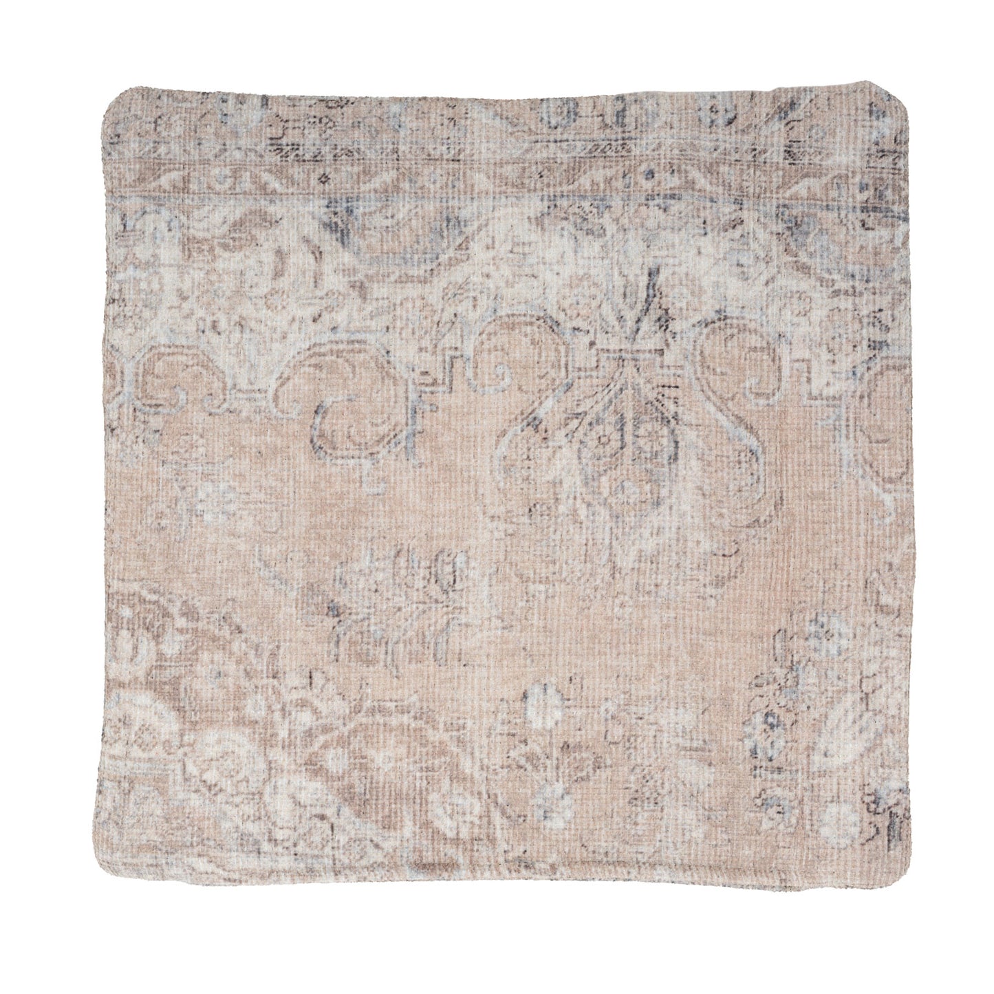 Distressed Beige Cushion Cover