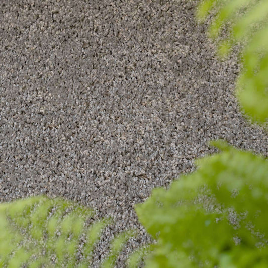 Silver Shaggy Runner Rug