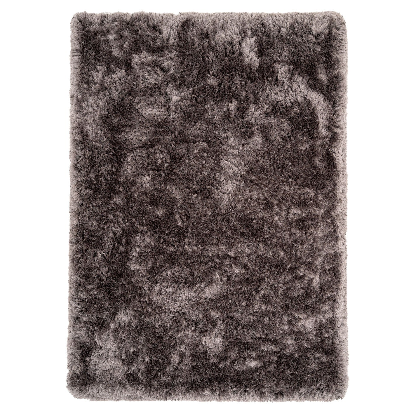 Plush Soft Grey Shaggy Area Rug - Zia