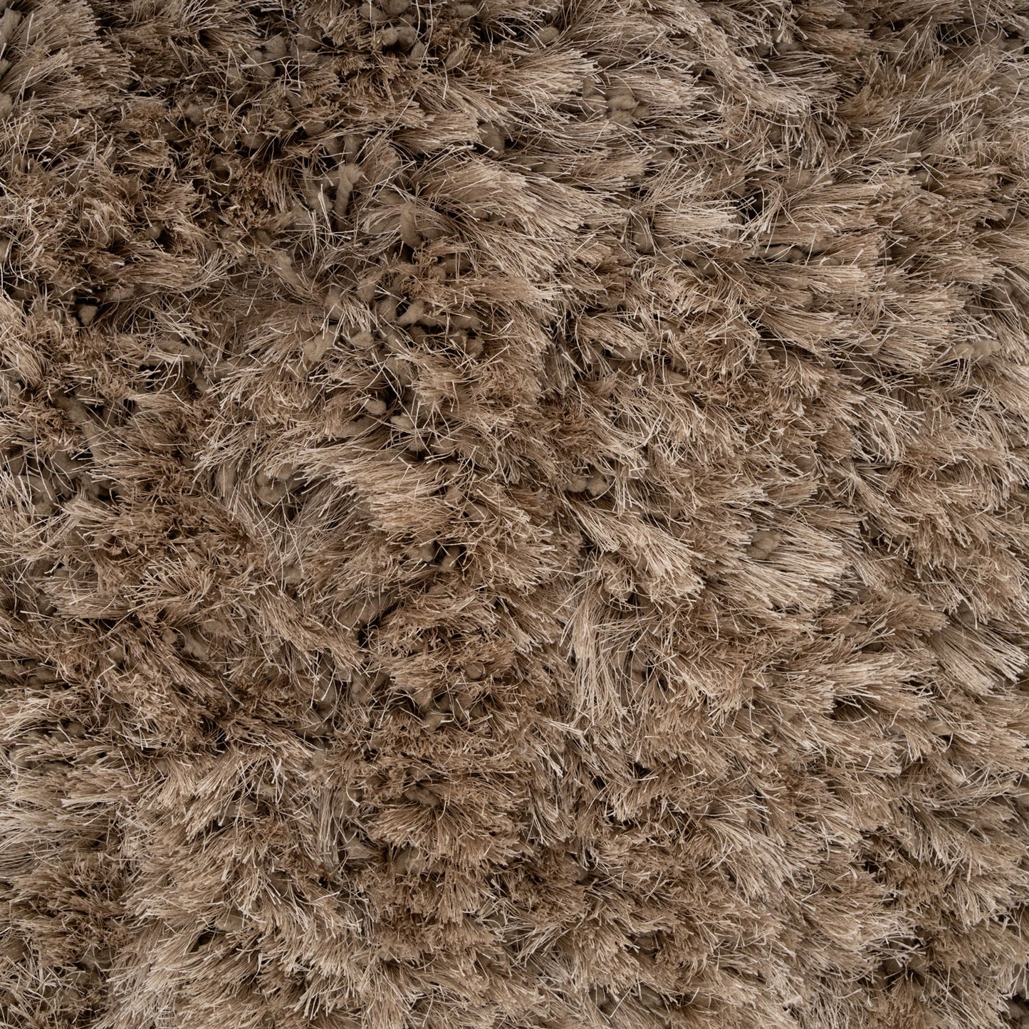 Plush Soft Greige Shaggy Rug - Zia